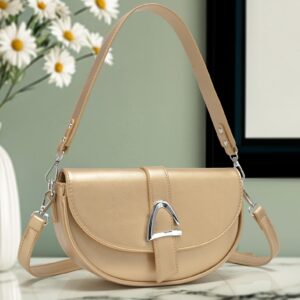 Bolsa Fivela V Dourada